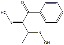 (1Z,2E)-1-Benzoylpropane-1,2-dione dioxime Struktur