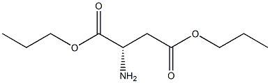 (S)-2-Aminosuccinic acid dipropyl ester Structure
