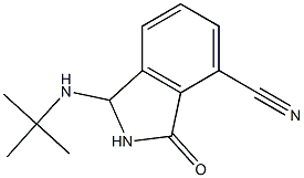 3-tert-Butylamino-7-cyano-2,3-dihydro-1H-isoindol-1-one Structure