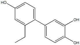 2'-Ethyl-1,1'-biphenyl-3,4,4'-triol Struktur