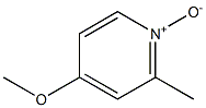 4-メトキシ-2-メチルピリジン1-オキシド 化学構造式