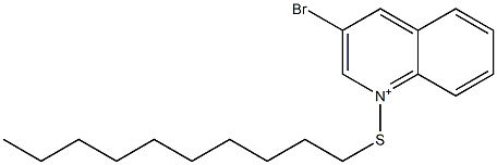 1-Decylthio-3-bromoquinolinium Structure