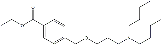 p-[(3-Dibutylaminopropoxy)methyl]benzoic acid ethyl ester Struktur