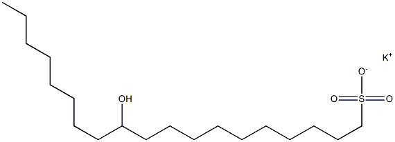 11-Hydroxynonadecane-1-sulfonic acid potassium salt
