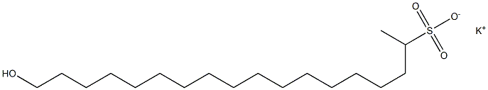 18-Hydroxyoctadecane-2-sulfonic acid potassium salt
