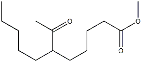 6-アセチルウンデシル酸メチル 化学構造式
