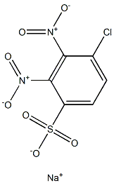 4-Chloro-2,3-dinitrobenzenesulfonic acid sodium salt Structure