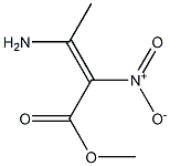 (E)-3-Amino-2-nitro-2-butenoic acid methyl ester Struktur