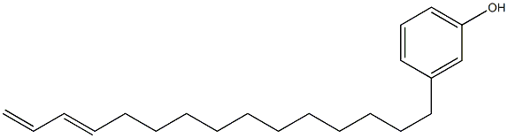 3-(12,14-Pentadecadienyl)phenol Struktur