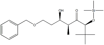 [3S,5S,6R,(+)]-6-Hydroxy-2,2,5-trimethyl-3-(trimethylsiloxy)-8-benzyloxy-4-octanone