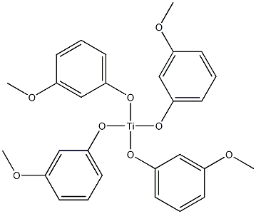 Tetrakis(3-methoxyphenoxy)titanium(IV) Structure