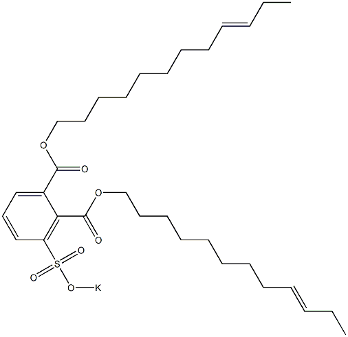 3-(Potassiosulfo)phthalic acid di(9-dodecenyl) ester Structure