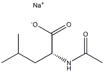 N-アセチル-D-ロイシンナトリウム 化学構造式
