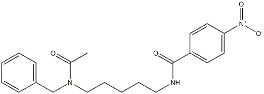 N-[5-(Acetylbenzylamino)pentyl]-4-nitrobenzamide Struktur