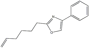 2-(5-Hexenyl)-4-phenyloxazole 结构式