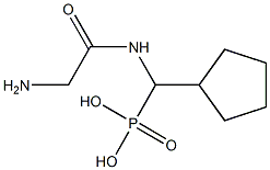 [(Glycylamino)(cyclopentyl)methyl]phosphonic acid Struktur