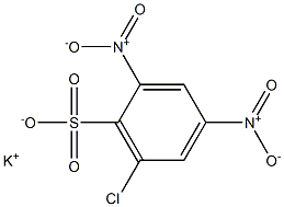 6-Chloro-2,4-dinitrobenzenesulfonic acid potassium salt Structure