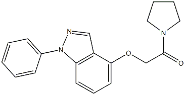 1-Phenyl-4-[[(pyrrolidin-1-yl)carbonyl]methoxy]-1H-indazole