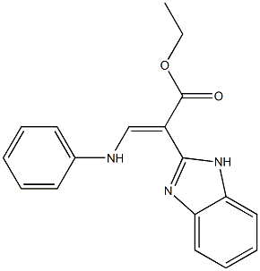 2-(1H-Benzimidazol-2-yl)-3-(anilino)propenoic acid ethyl ester