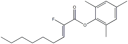 (Z)-2-Fluoro-2-nonenoic acid 2,4,6-trimethylphenyl ester|
