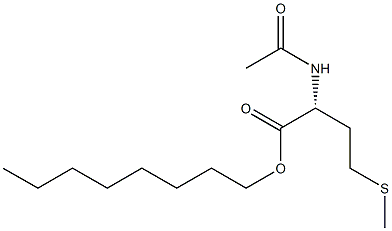 (R)-2-(Acetylamino)-4-(methylthio)butyric acid octyl ester Structure