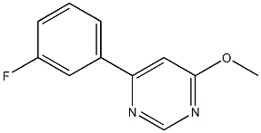 4-(3-Fluorophenyl)-6-methoxypyrimidine 结构式
