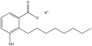 2-Octyl-3-hydroxybenzoic acid potassium salt Structure