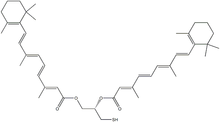 (2S)-2,3-Bis[[9-(2,6,6-trimethyl-1-cyclohexenyl)-3,7-dimethyl-1-oxo-2,4,6,8-nonatetren-1-yl]oxy]-1-propanethiol