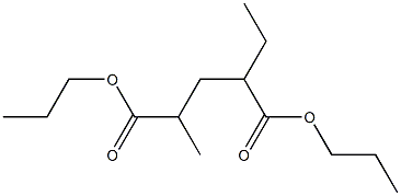 2-Ethyl-4-methylglutaric acid dipropyl ester Structure