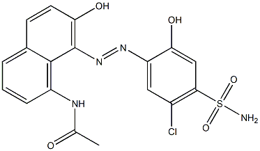 N-[8-[[4-(Aminosulfonyl)-5-chloro-2-hydroxyphenyl]azo]-7-hydroxy-1-naphthalenyl]acetamide