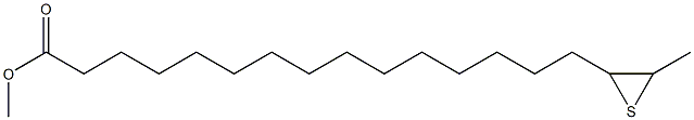16,17-Epithiostearic acid methyl ester Struktur
