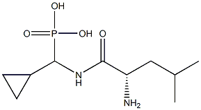 [(L-Leucylamino)(cyclopropyl)methyl]phosphonic acid Struktur