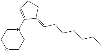 4-(5-Heptylidene-1-cyclopentenyl)morpholine|