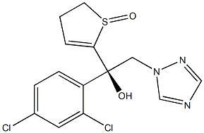 (1R)-1-(2,4-Dichlorophenyl)-1-[[(4,5-dihydrothiophene)1-oxide]-2-yl]-2-(1H-1,2,4-triazol-1-yl)ethanol 结构式