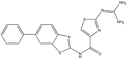 2-(Diaminomethyleneamino)-N-(6-phenyl-2-benzothiazolyl)thiazole-4-carboxamide