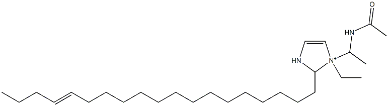 1-[1-(Acetylamino)ethyl]-1-ethyl-2-(15-nonadecenyl)-4-imidazoline-1-ium Structure