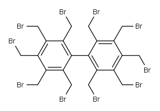 2,2',3,3',4,4',5,5',6,6'-Deca(bromomethyl)-1,1'-biphenyl Struktur