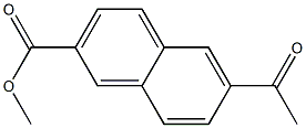 6-Acetyl-2-naphthoic acid methyl ester 结构式
