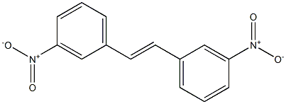 (E)-3,3'-ジニトロスチルベン 化学構造式