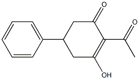 2-Acetyl-5-phenyl-3-hydroxy-2-cyclohexen-1-one 结构式