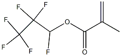 Methacrylic acid (1,2,2,3,3,3-hexafluoropropyl) ester Struktur