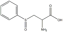 3-(フェニルスルフィニル)-2-アミノプロピオン酸 化学構造式