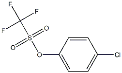 1-(Trifluoromethylsulfonyloxy)-4-chlorobenzene Structure