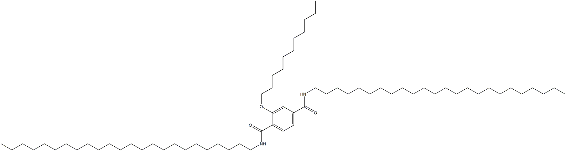 2-(Undecyloxy)-N,N'-ditetracosylterephthalamide Struktur