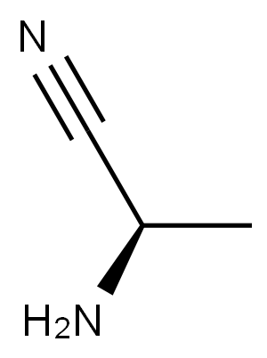 [R,(+)]-2-アミノプロピオノニトリル 化学構造式