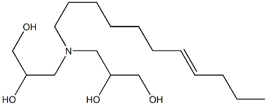 3,3'-(7-Undecenylimino)bis(propane-1,2-diol) Struktur