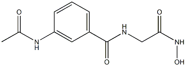2-(m-Acetylaminobenzoylamino)acetohydroxamic acid Structure