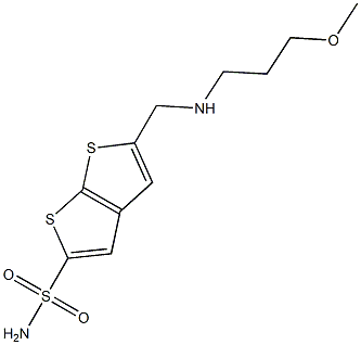5-[(3-Methoxypropylamino)methyl]thieno[2,3-b]thiophene-2-sulfonamide