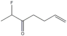 2-フルオロ-6-ヘプテン-3-オン 化学構造式