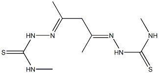 (2E,4E)-Pentane-2,4-dione bis(4-methyl thiosemicarbazone) Structure